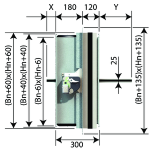 Optimierte, rechteckige und für die Anbaumontage geeignete